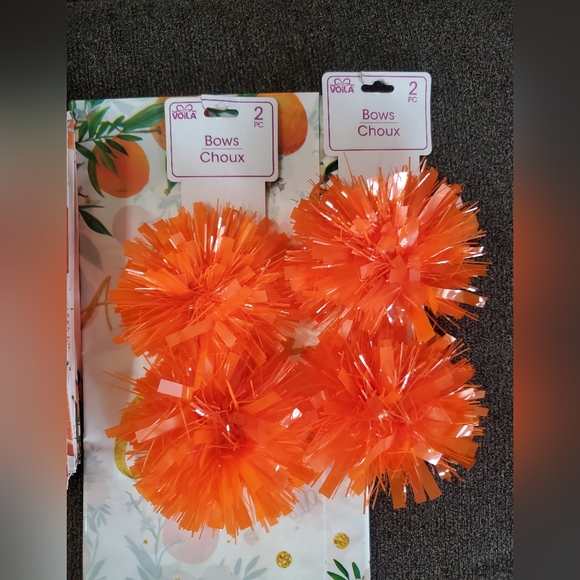 BABYSHOWER DECORATIONS *ORANGE LITTLE CUTIE THEME* - Picture 9 of 9
